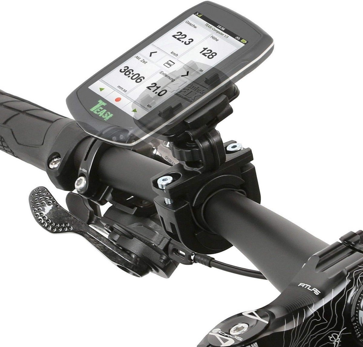Fiets- en Stuurhouder met QuickFix voor Navigatieapparaten en Smartphones