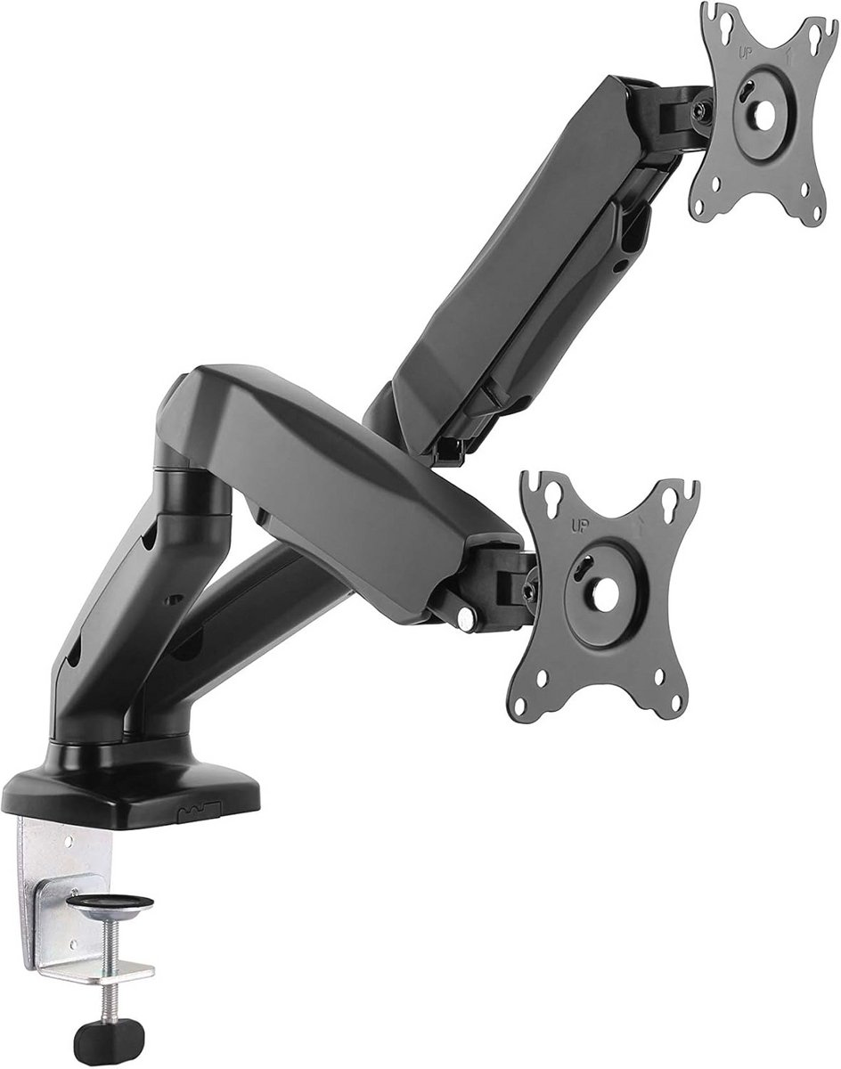 Dubbele Monitor Arm voor Bureau voor 17 tot 32 Inch LCD/LED Schermen