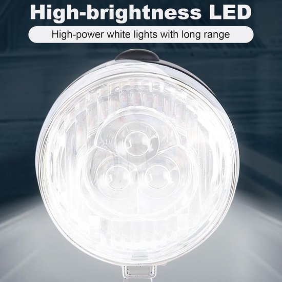 Waterdicht Fiets Voorlicht met 3 LED's voor Maximale Zichtbaarheid — afbeelding 4