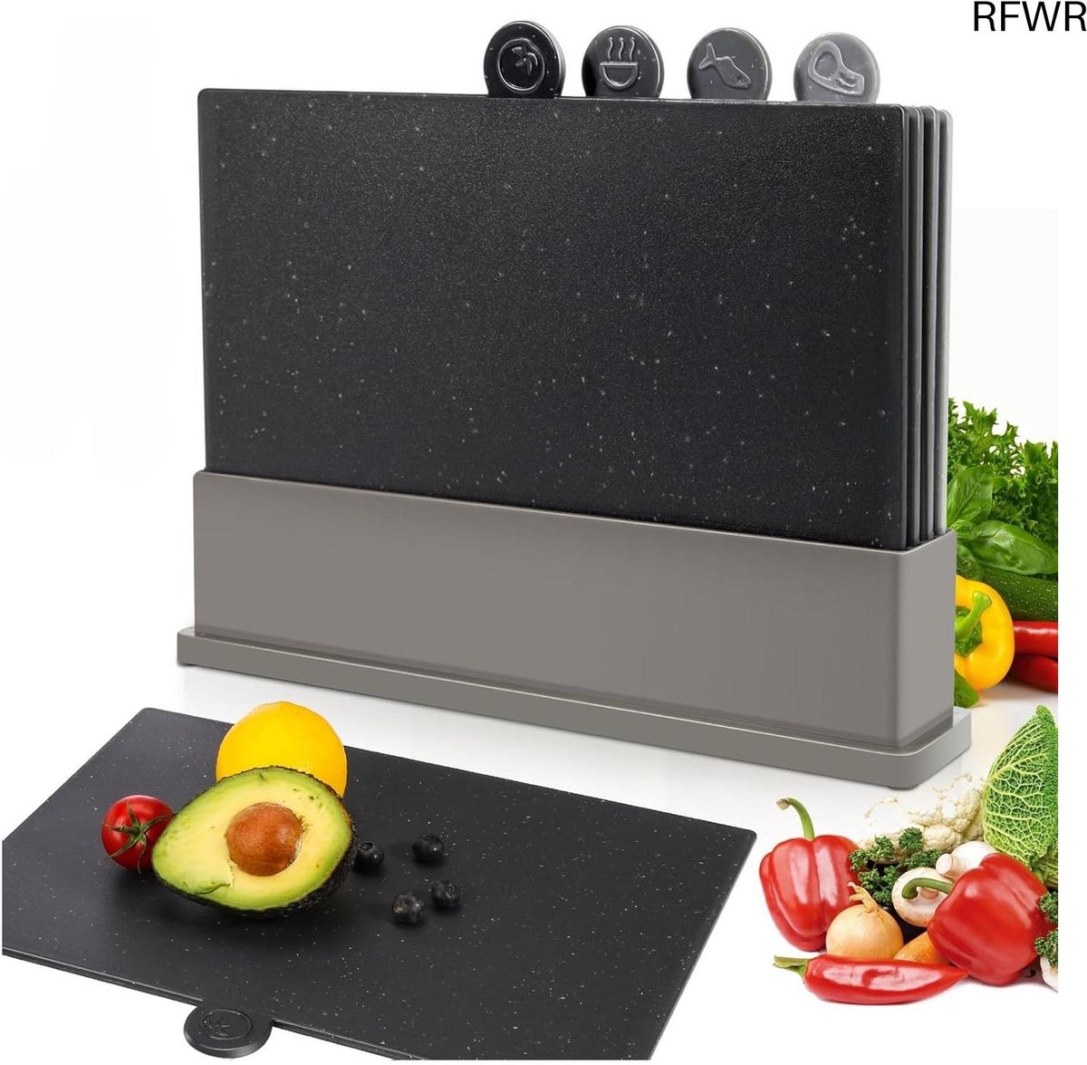 Snijplankenset met Houder - Snijplank - Extra Stevig - Keuken