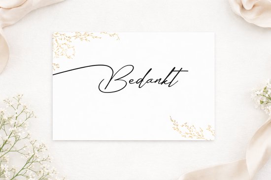 ALG002 - (16 stuks) Bedankt kaarten - set bedankt kaartjes 16 stuks - bedankjes - bedankt kaartjes - Set kaarten - Bedankjes - doopsuiker - Set kaarten - bedankkaartjes - Bedankt - Bedanktkaarten