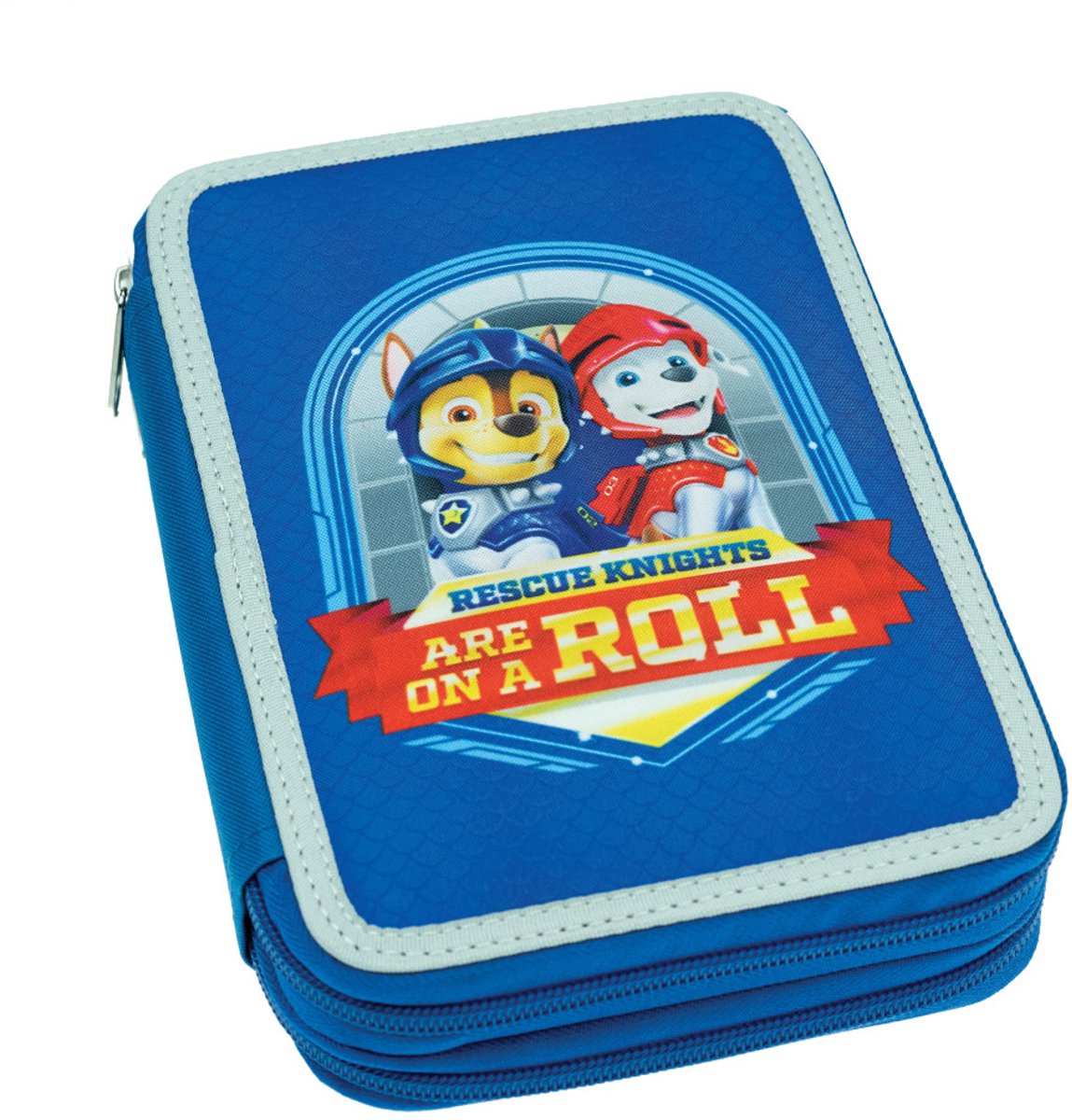 Paw Patrol Knights met een 2-verdiepingen gevulde pennendoos
