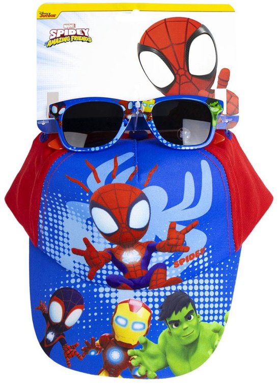 Spiderman Spidey zonnebrillen en honkbalpet set