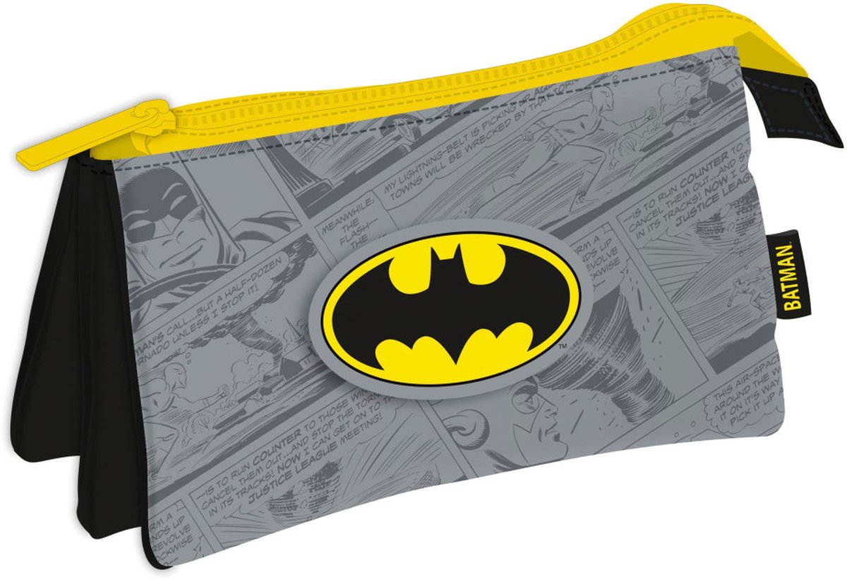 Batman Grey 3-compartiment pennenetui 21 cm