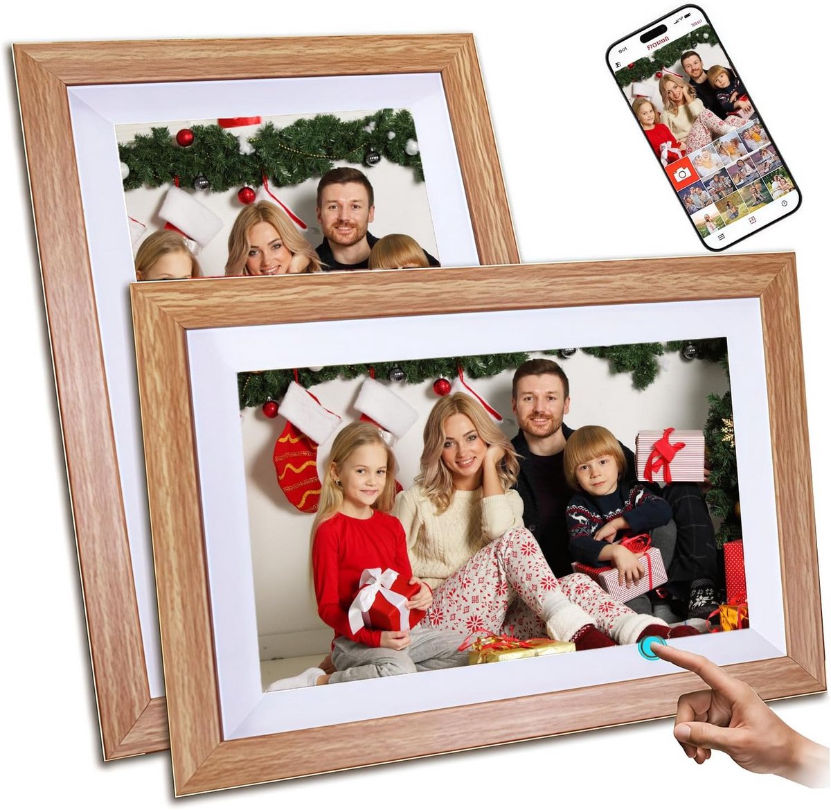 HD IPS Digitale Fotolijst 10,1 inch met WiFi en 32GB Opslag