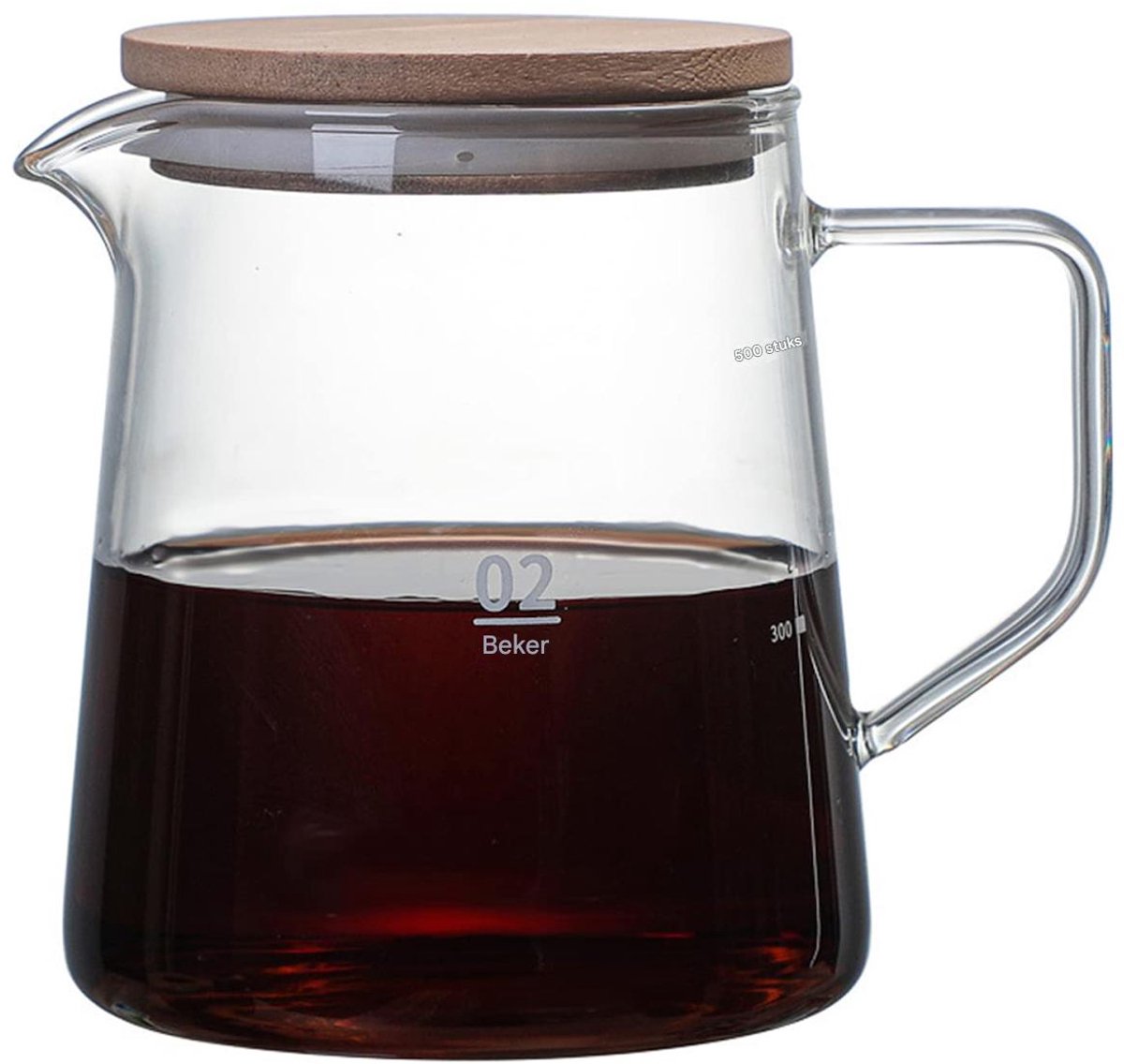 Elkuaie Koffiepot - Theepot - Transparant Hittebestendig Geh