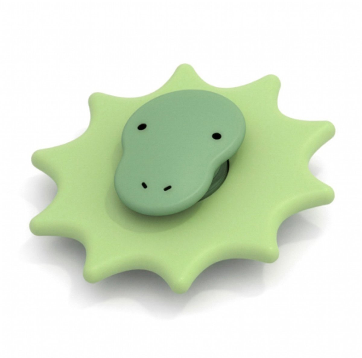 Little L - Baby speelgoed zuignap dinosaurus spinner - Groen