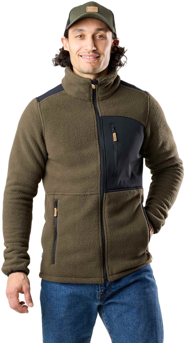Swedemount Nordkap Pile Jas – Outdoor jas voor heren – 2XL Zwart