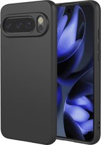 Etui MobyDefend - Compatible avec Google Pixel 10 / Google Pixel 10 Pro - Backcover Siliconen Mat - Zwart