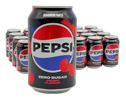 Pepsi - Zero Sugar Cherry - 24 x 330 ml - Tray - Voordeelverpakking