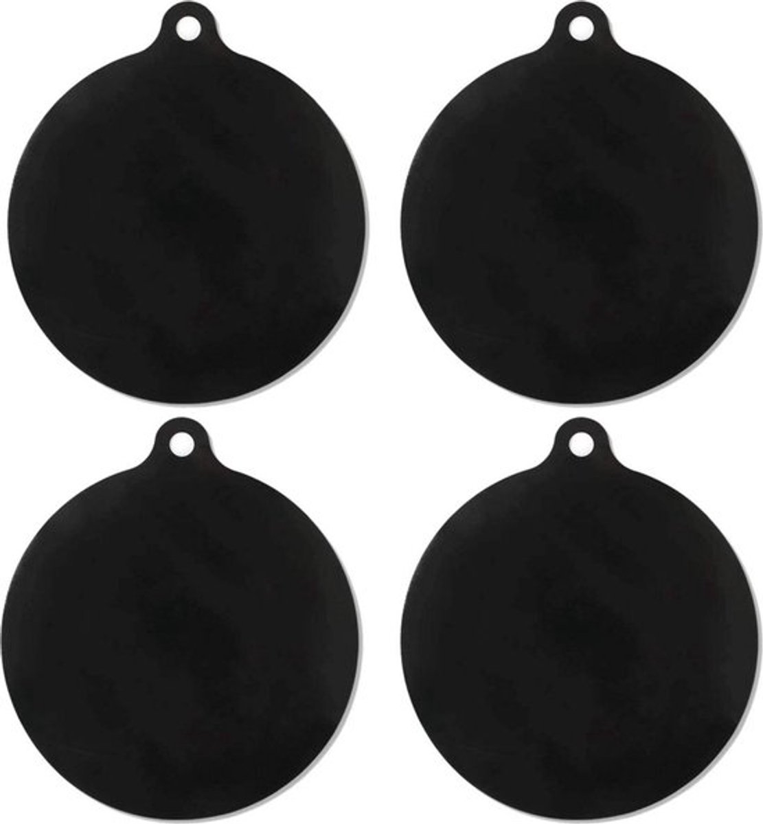 Inductie Beschermingsmatjes - Inductiemat - Beschermer Mat Kookplaat - Inductieplaat Beschermer - Inductie Kookplaat Bescherming Matjes - Antislip Beschermmat - Afdekmat Inductiematjes Rond 22 cm - Siliconen - Set van 4 Stuks