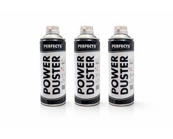 Perfects Power Duster Perslucht – 3 stuks – Reiniging van Elektronica, Toetsenborden & Apparatuur - 3 x 400ml