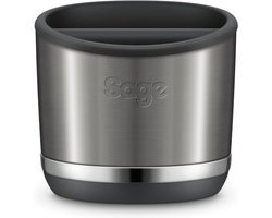 Uitklopbak voor Espresso Kaffepucks - Opslag tot 10 Stuks - Zwart RVS