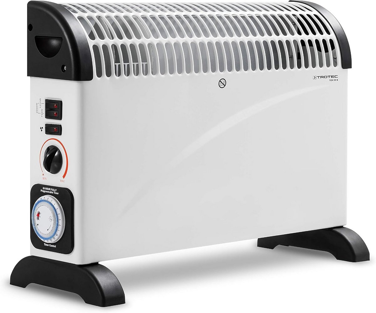 Elektrische Convector Verwarming 2000W met Thermostaat en Timer