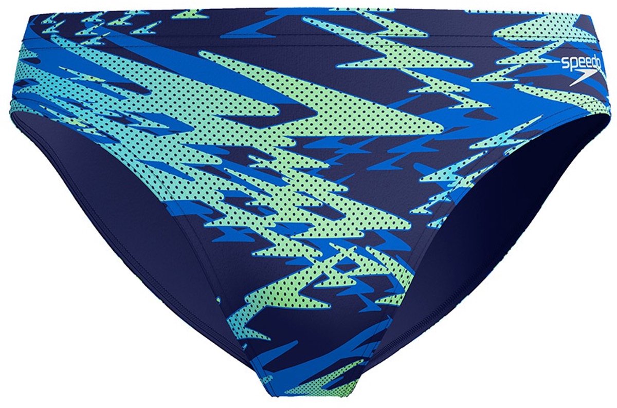Speedo heren hyperboom zwemslip blauw & groen