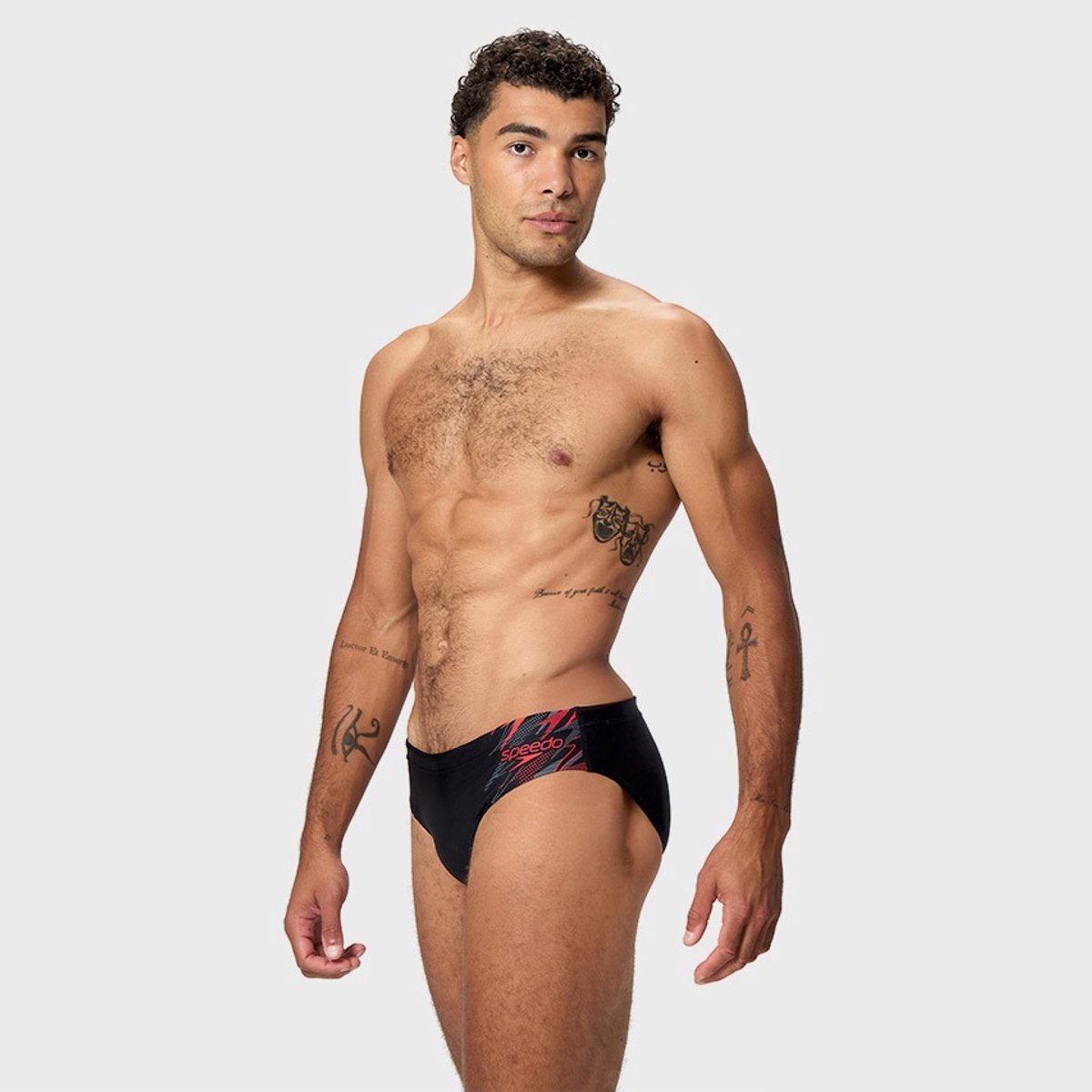 Speedo Medly Logo 3.5in Zwemslip Zwart UK 32 Man — afbeelding 3
