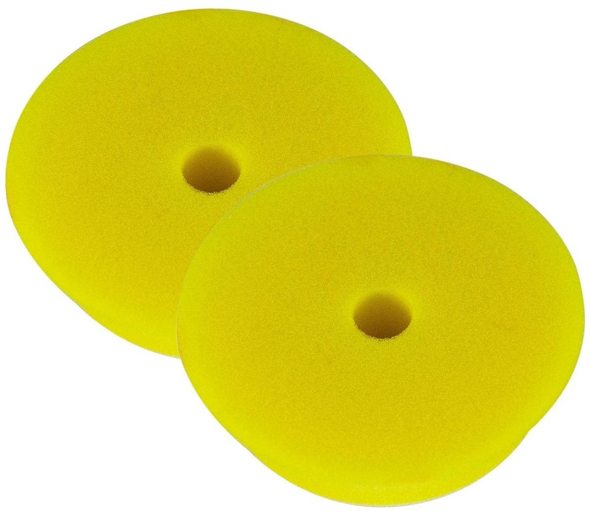 2x Fijn Polijstpad Geel Zacht voor Excentrische Polijstmachine 130-150 mm