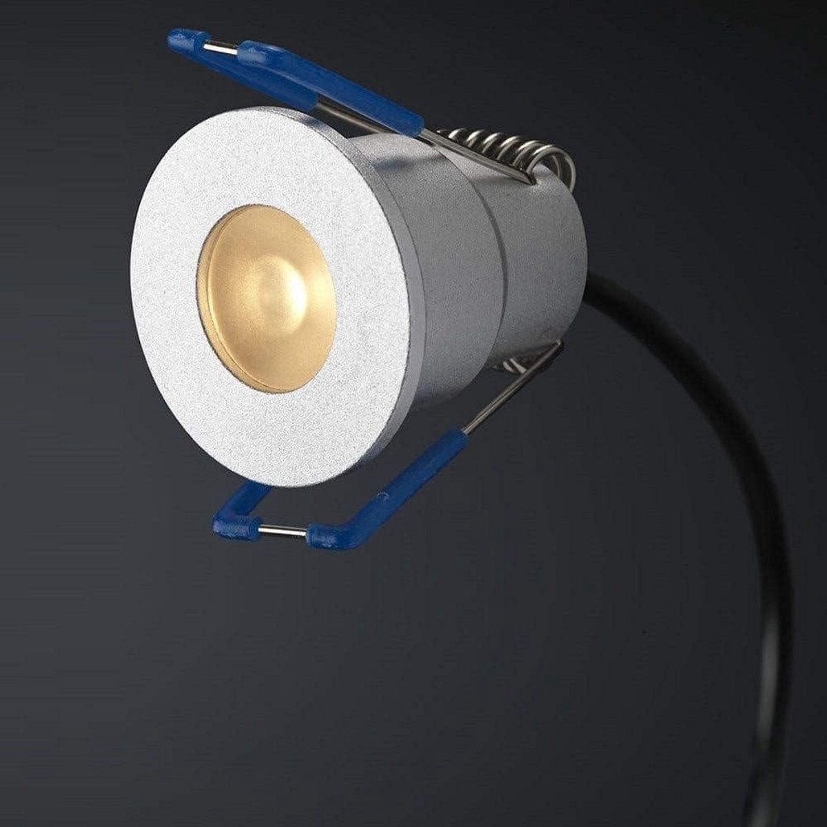 Ronde LED Inbouwspots Veranda 3W Dimbaar Warmwit Set van 8 IP65 Waterdicht