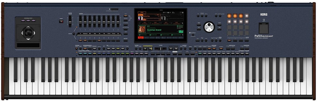 Korg Pa5X 88 MUSIKANT Arranger Keyboard met Hammer Action en Aftertouch