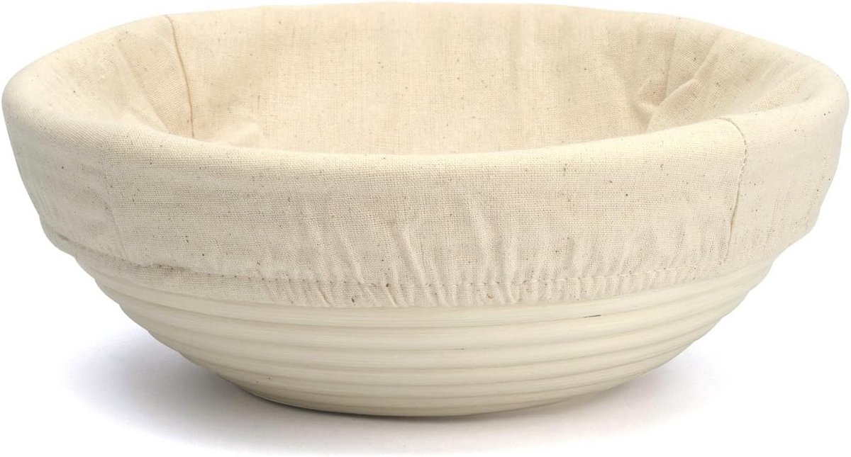 Ronde Brood Proofing Mand 9 Inch met Liner - Deegvormer en Rijsrek voor Brood Bakken