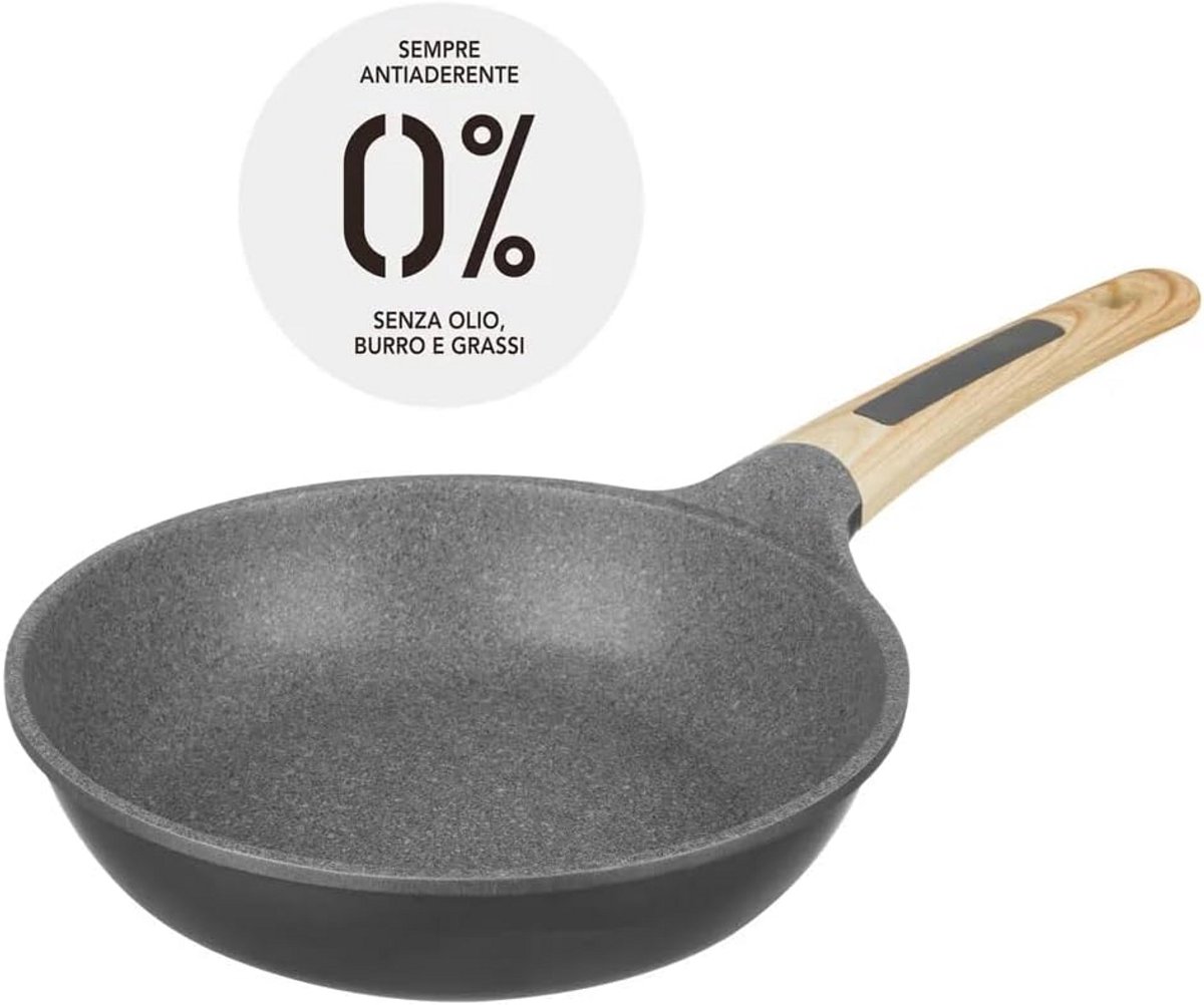 Koekenpan 22 cm Anti-aanbak Kookplaat Geschikt & Ergonomisch Handvat