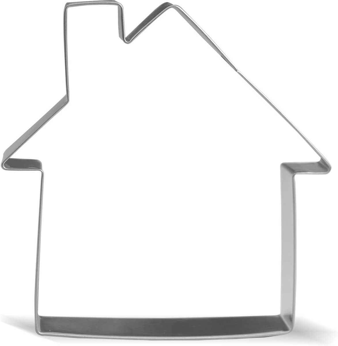 Roestvrijstalen Koekjesvorm Huis - 11.4 cm Hoog - Professionele Uitsteekvorm