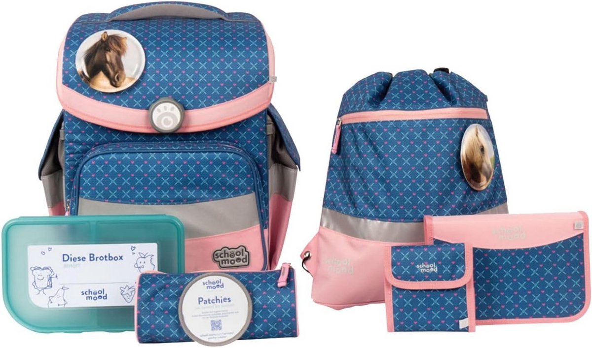 Complete Schooltas Set 7-Delig voor Meisjes - Ergonomisch en Duurzaam