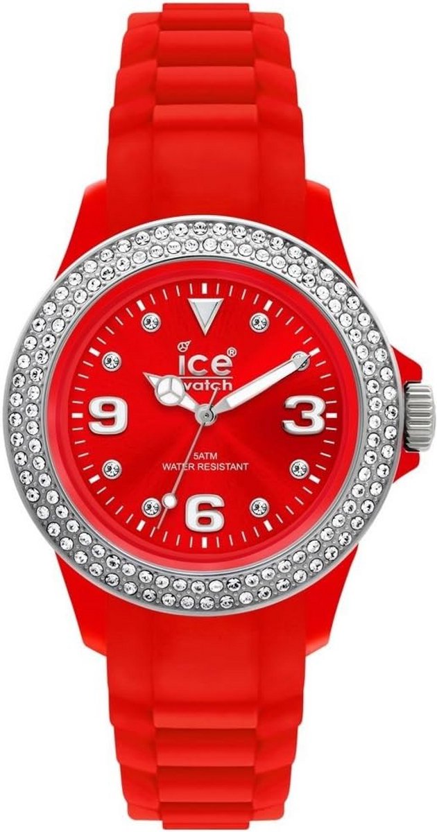 Unisex Polshorloge Rood Siliconen Band Modern Design