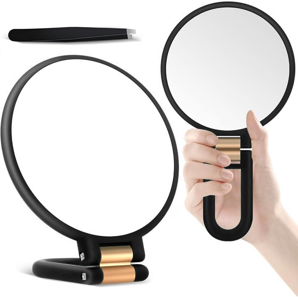 Vergrootspiegel 30x met Handvat en Standaard voor Exacte Make-up en Details