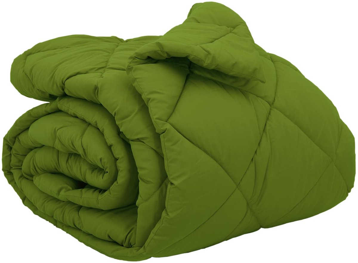 vidaXL - Winter - Duvet - Groen - 200 - x - 200 - cm - Microvezel