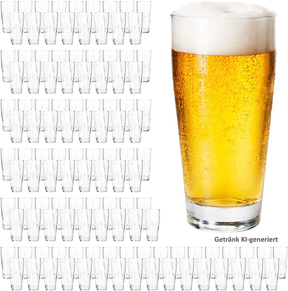 120-delige set WILLIBECHER 0,2L geijkt van glas – 42077