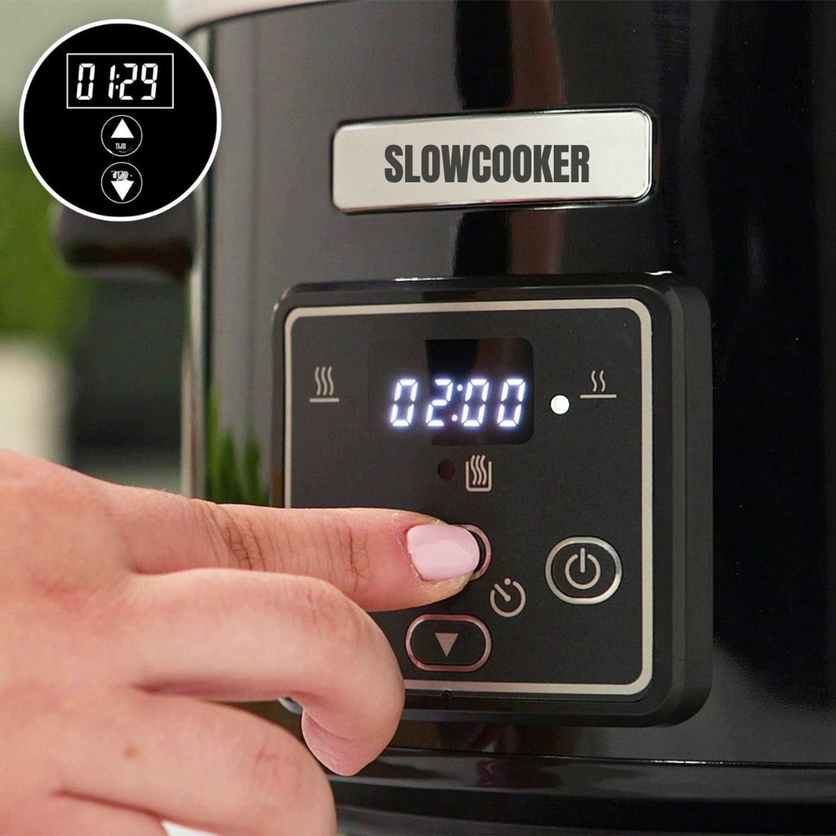 Groupe SEB MIRA® Slowcooker met Timer - Zwart 29cm - afbeelding 3