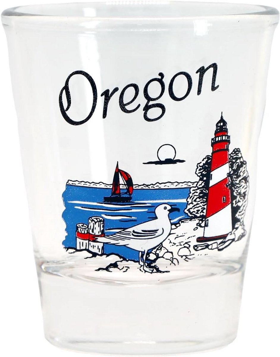 Souvenir Glas Oregon Kust Vuurtoren - Verzamelobject