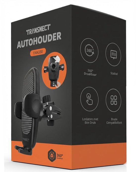 Telefoonhouders Auto Ventilatie - Gsm houder auto - Stevige Clip met Haak - One Button Release - 360° Rotatie - voor 4-7 Inches Phones, Iphone, Sumsung etc.