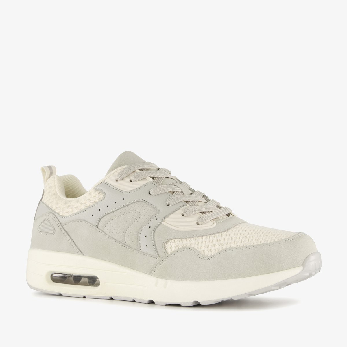 Blue Box heren sneakers airzool grijs - Maat 46 - Uitneembare zool