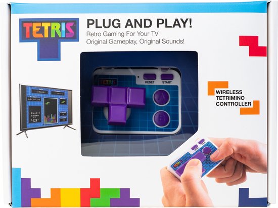 Tetris - TV plug & play - wireless controller - retro gaming