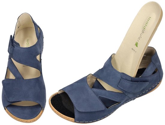 Waldlaufer -Dames - blauw - sandalen - maat 37.5