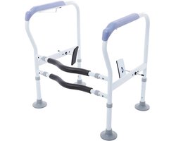 MakkelijkMooi Sta Op Hulp voor Toilet - Hulpmiddelen - Toilet Hulp Beugel - Veilig - in Hoogte Verstelbaar - voor Ouderen, Zwangeren, Gehandicapten