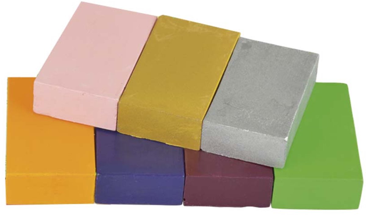 Pebaro creatieve wasblokjes set voor encaustic tekenen - 7 kleuren.