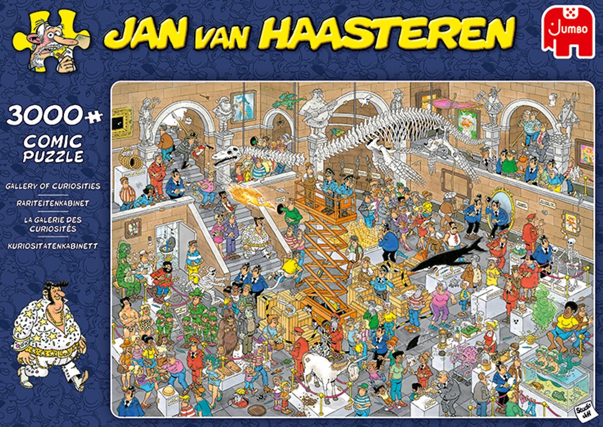 Jan van Haasteren - Rariteitenkabinet - 3000 stukjes puzzel — afbeelding 6