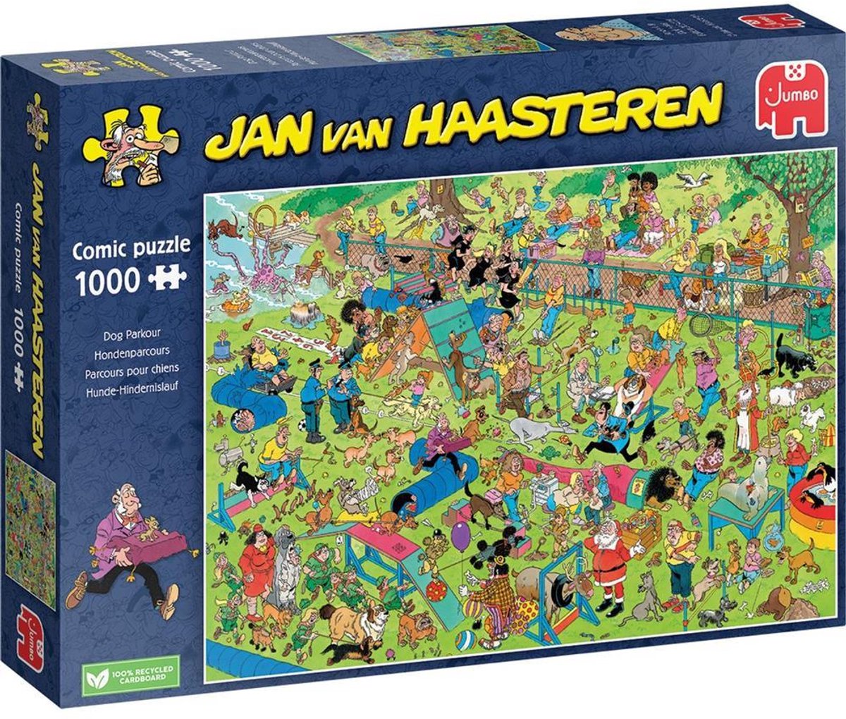 Jan van Haasteren – Hondenparcours - Puzzel 1000 stukjes — afbeelding 11