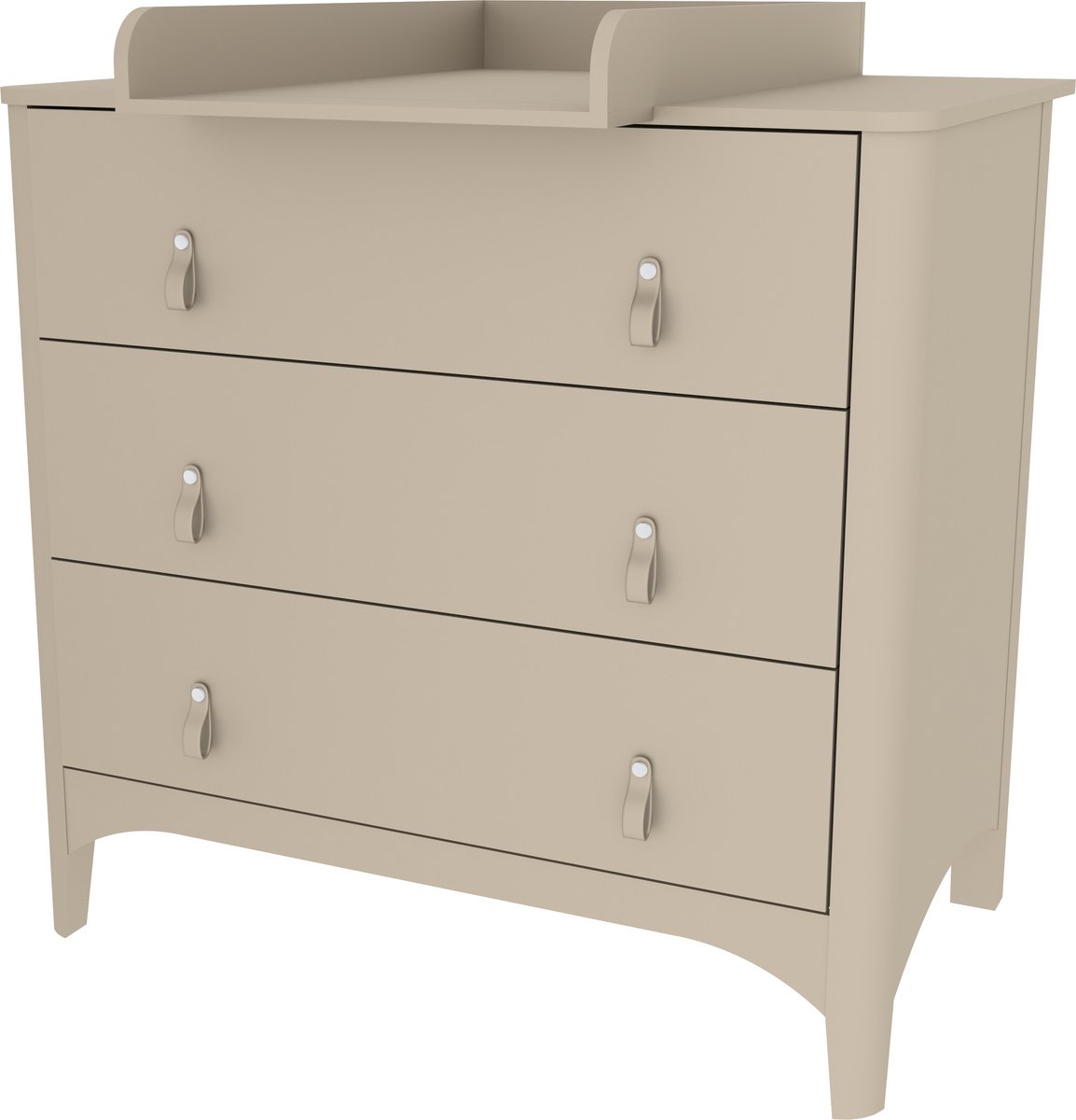 Born Lucky Nordic Meegroei Babykamer 2 Delig Compleet – Baby bed 70x140 cm & Commode – Beige – foto 8
