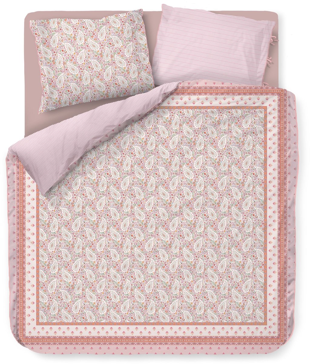 Pip Studio Kairi Bloom dekbedovertrek - Tweepersoons - 200 x 200/220 cm - Licht roze
