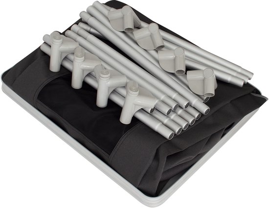 Eurotrail Nice Hoge Campingkast - Opvouwbaar - Lichtgewicht - Aluminium - Ruimtebesparend - Stabiel en Duurzaam van Merkloos — afbeelding 3