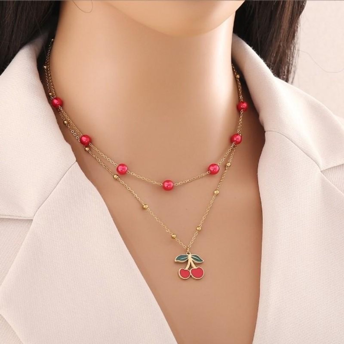 Ketting Si Amor Sieraden NW1436-G Roestvrij Staal Kleur Goud