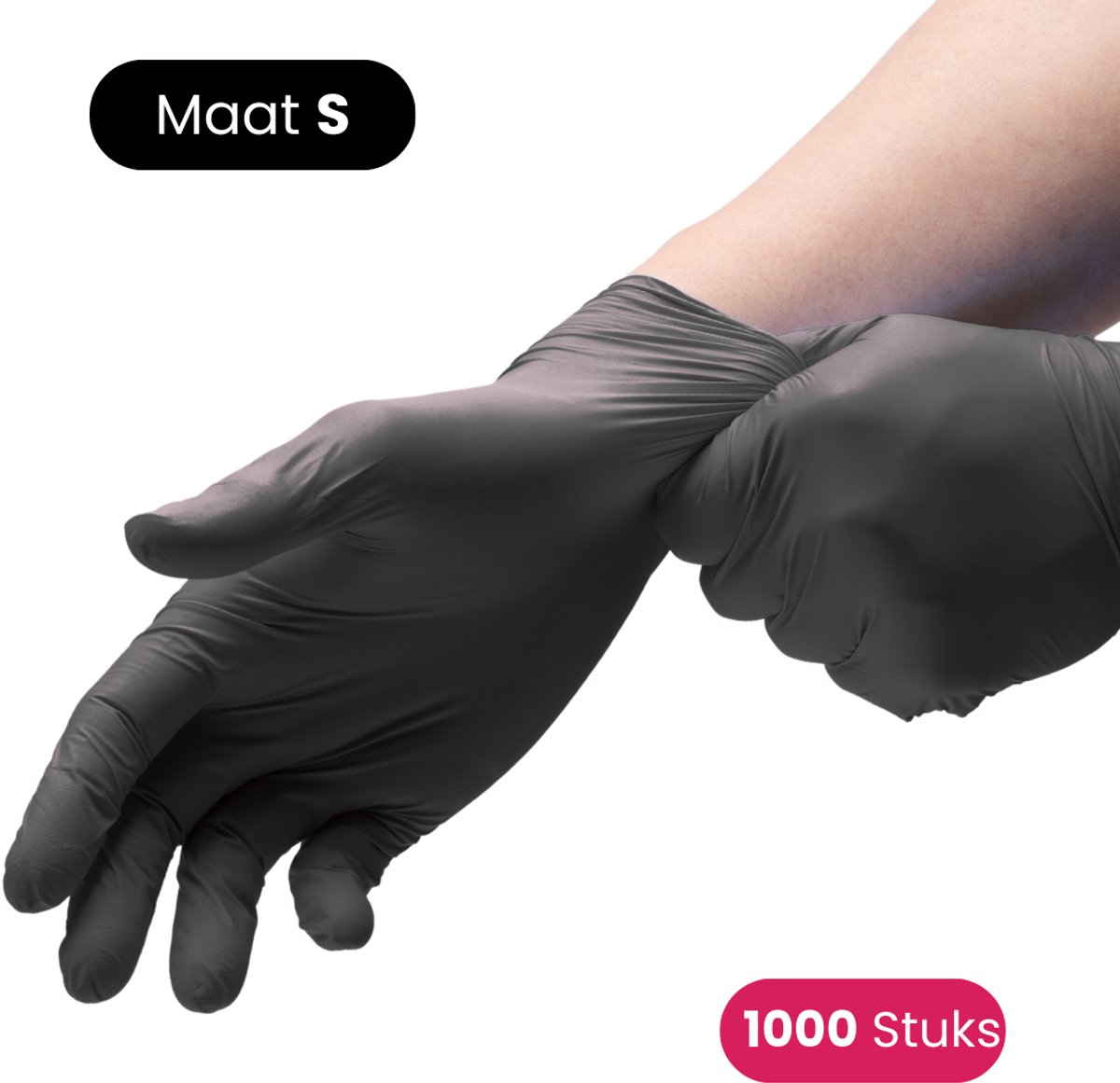 Nitril Handschoenen Poedervrij Maat S – Medische Wegwerphandschoenen – 1000 Stuks