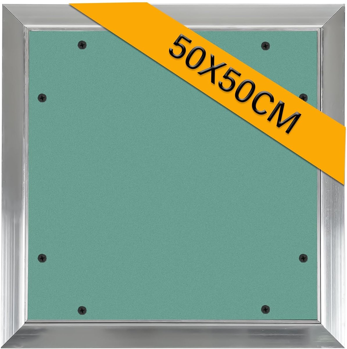 Inspectieluik 50x50 cm – Aluminium Frame – Geïmpregneerde Gipsplaat 10mm – Wand & Plafond – Extra Stevig