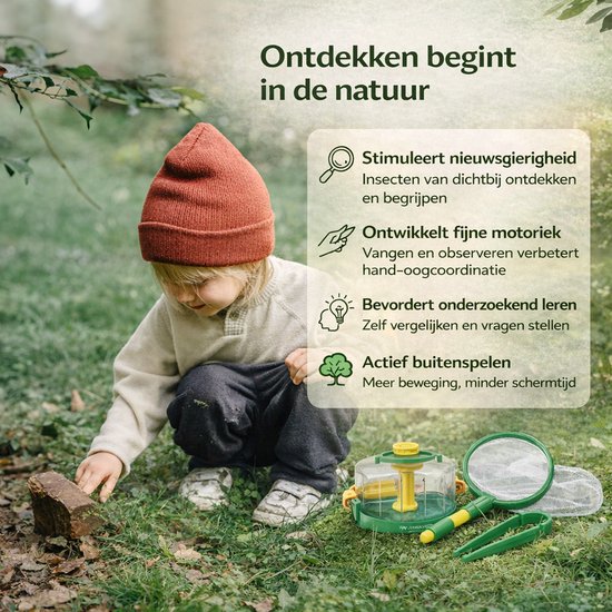 Jouets Jouets de plein air Garçons et Filles- Bocal à insectes, jumelles, loupe
