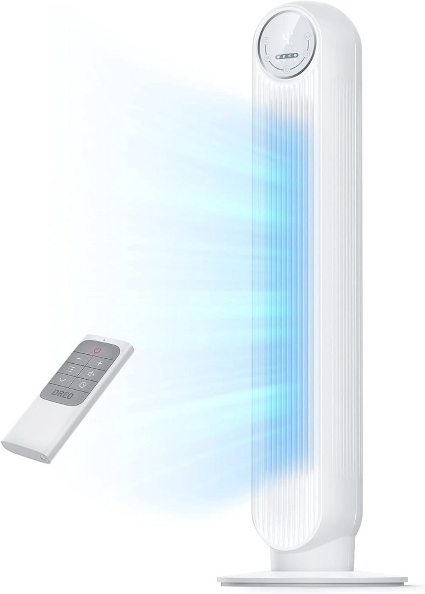 MIRA® Ventilator toren - Ventilator staand - Torenventilator - Wit - 30cm x 30cm x 92cm; 4.08 kg