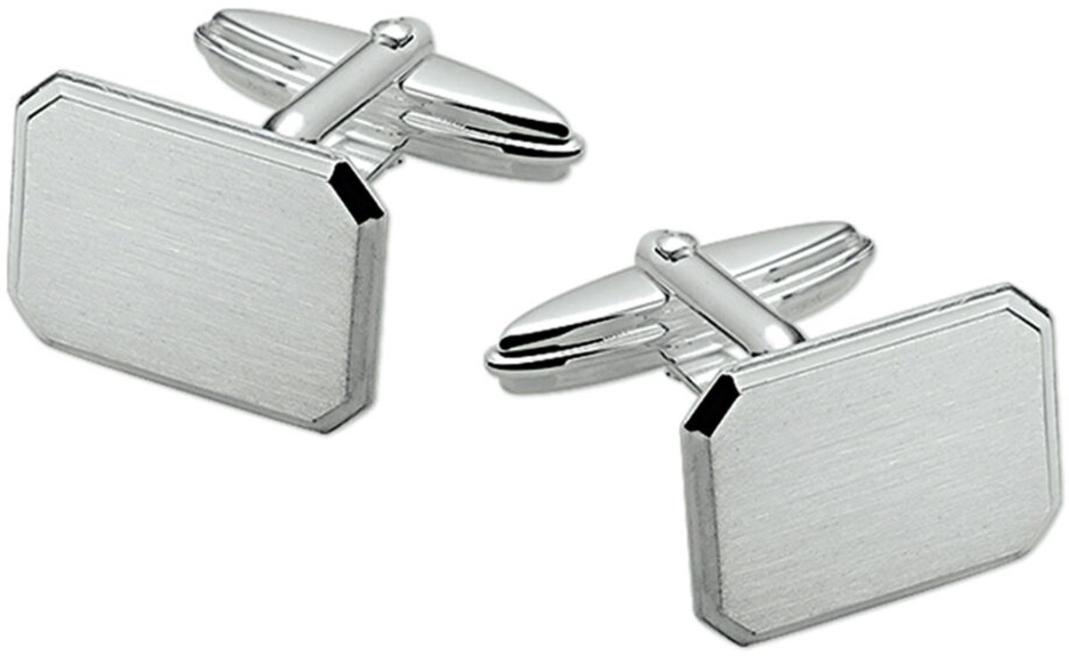 manchetknopen poli/mat echt zilver 925 - 13.21594